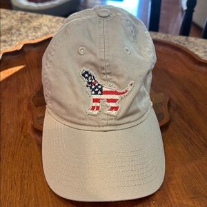 SOUTHERN FRIED COTTON LEGACY 1992 AMERICAN FLAG DOG PATCH HAT BALL CAP